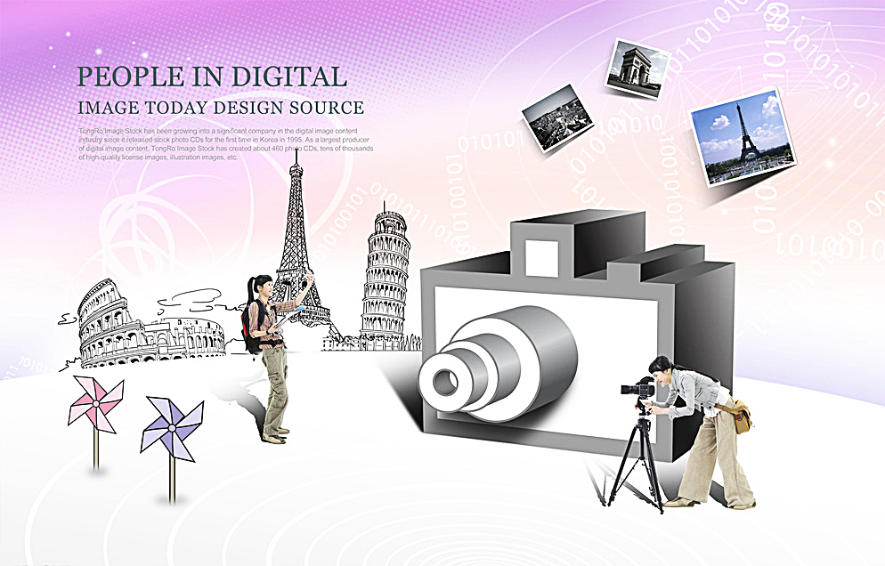 炫彩视界 当紫色遇见科技——时尚数码产品海报的视觉盛宴